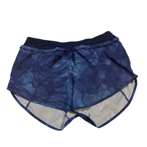 Lululemon Run It Out Shorts Size 6‎ Midnight Tulle Running Activewear Summer Gym - Picture 1 of 12